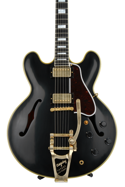 Gibson Custom ES-355 Bigsby - Vintage Ebony VOS | Sweetwater