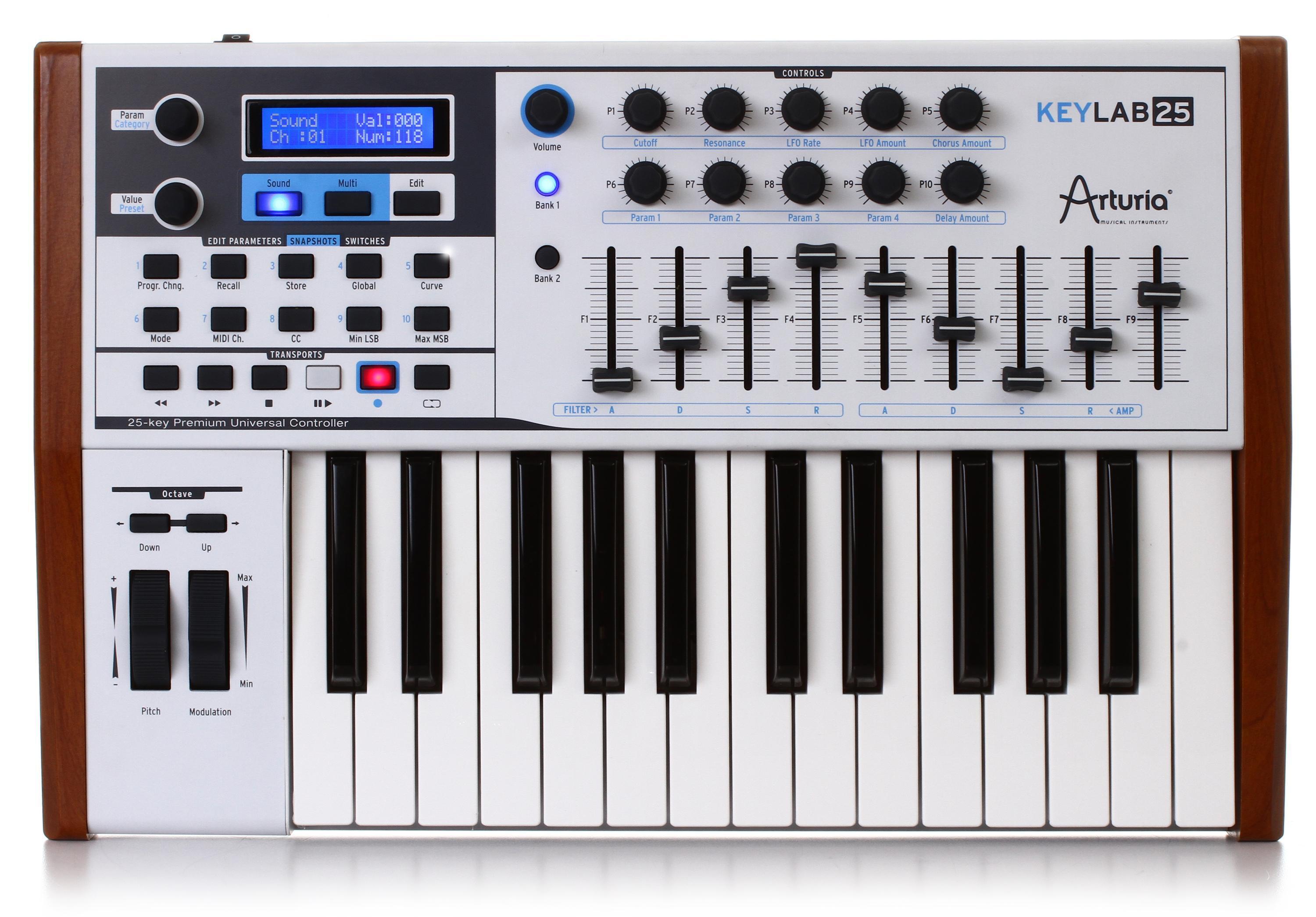 Arturia KeyLab 25 Keyboard Controller | Sweetwater