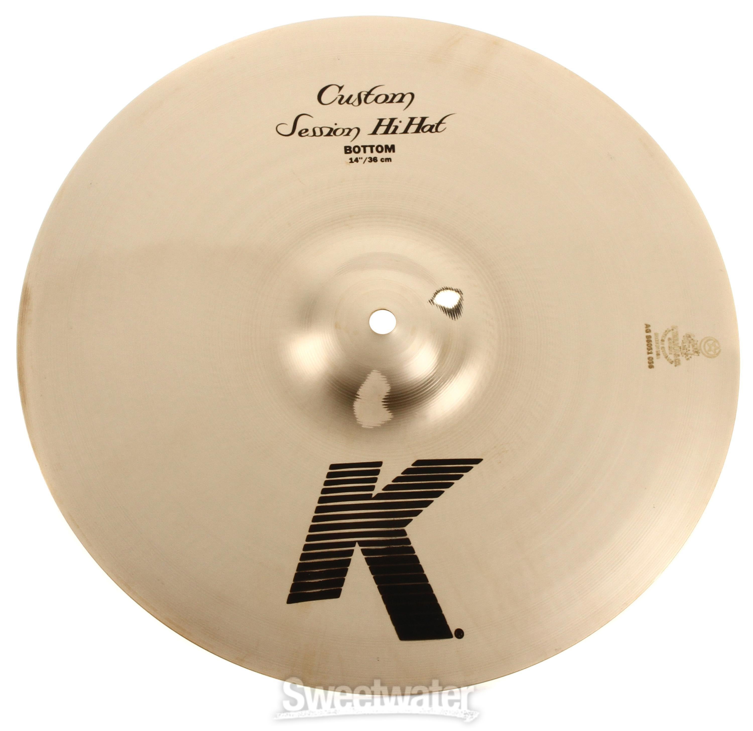 Zildjian 14 inch K Custom Session Hi-hat Cymbals | Sweetwater