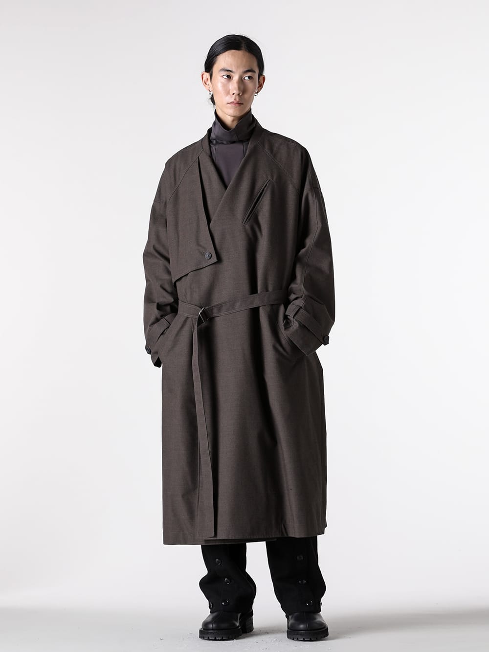 The Viridi-anne ノーカラーコート ウインタースタイル -FASCINATE