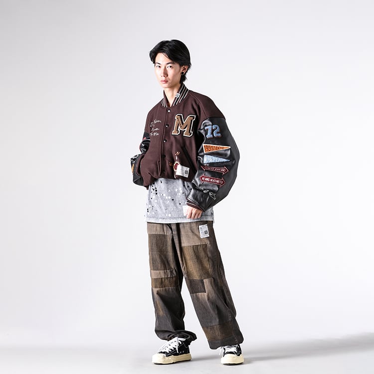 Maison MIHARA YASUHIRO 25-26AW スタジアムジャンパー パッチワーク