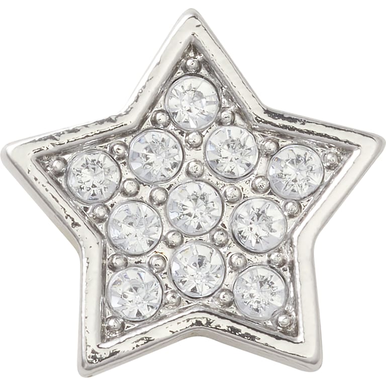 クロックス公式】シルバー スター | ジビッツ チャーム | アクセサリー