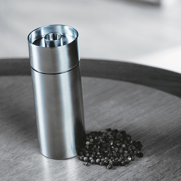 Stelton Arne Jacobsen pepper mill, steel | Finnish Design Shop