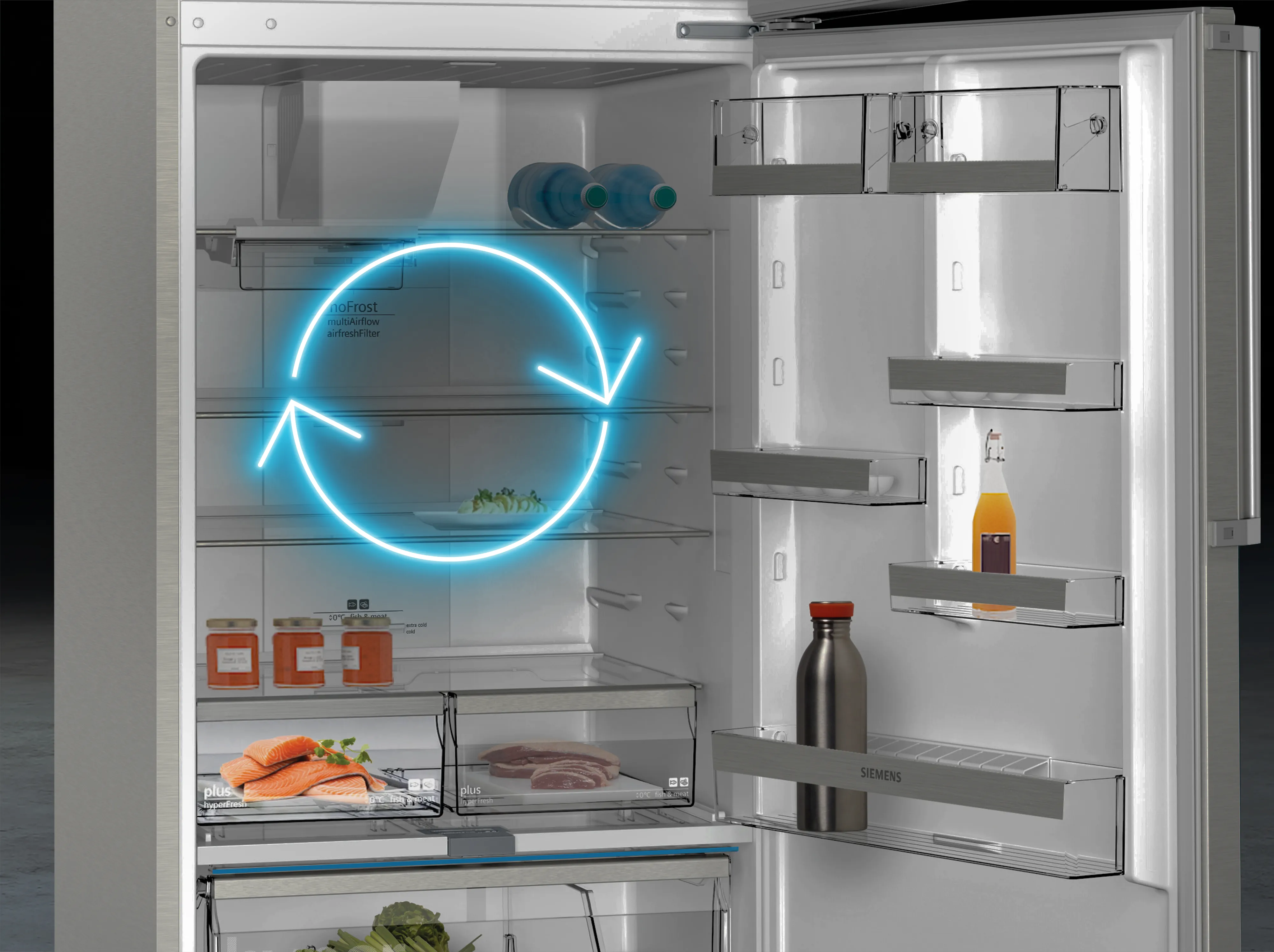 Siemens KG76PAIC0N iQ700 Alttan Donduruculu Buzdolabı Inox