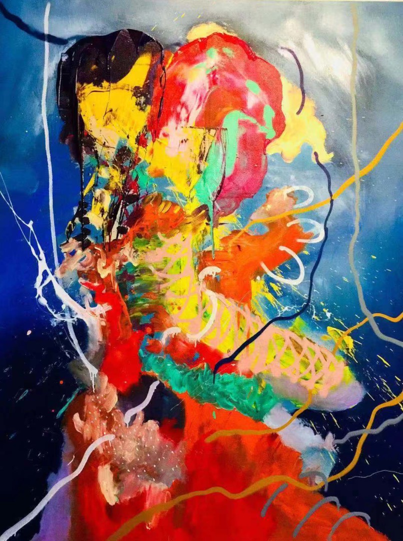 Confusion Relationship - Painting Abstra, Painting by Gao | ArtMajeur