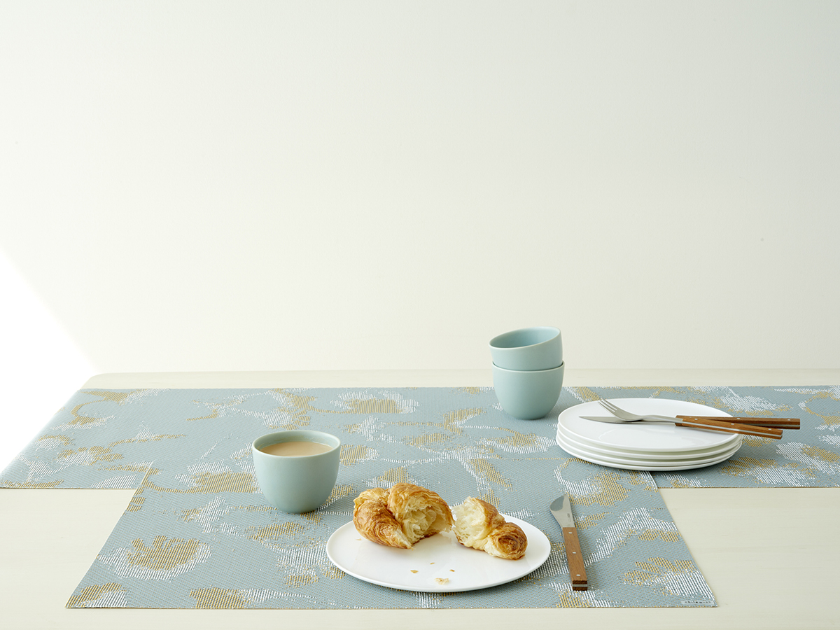 チルウィッチ ランチョンマット ボタニック｜大胆な花・草模様 ミント