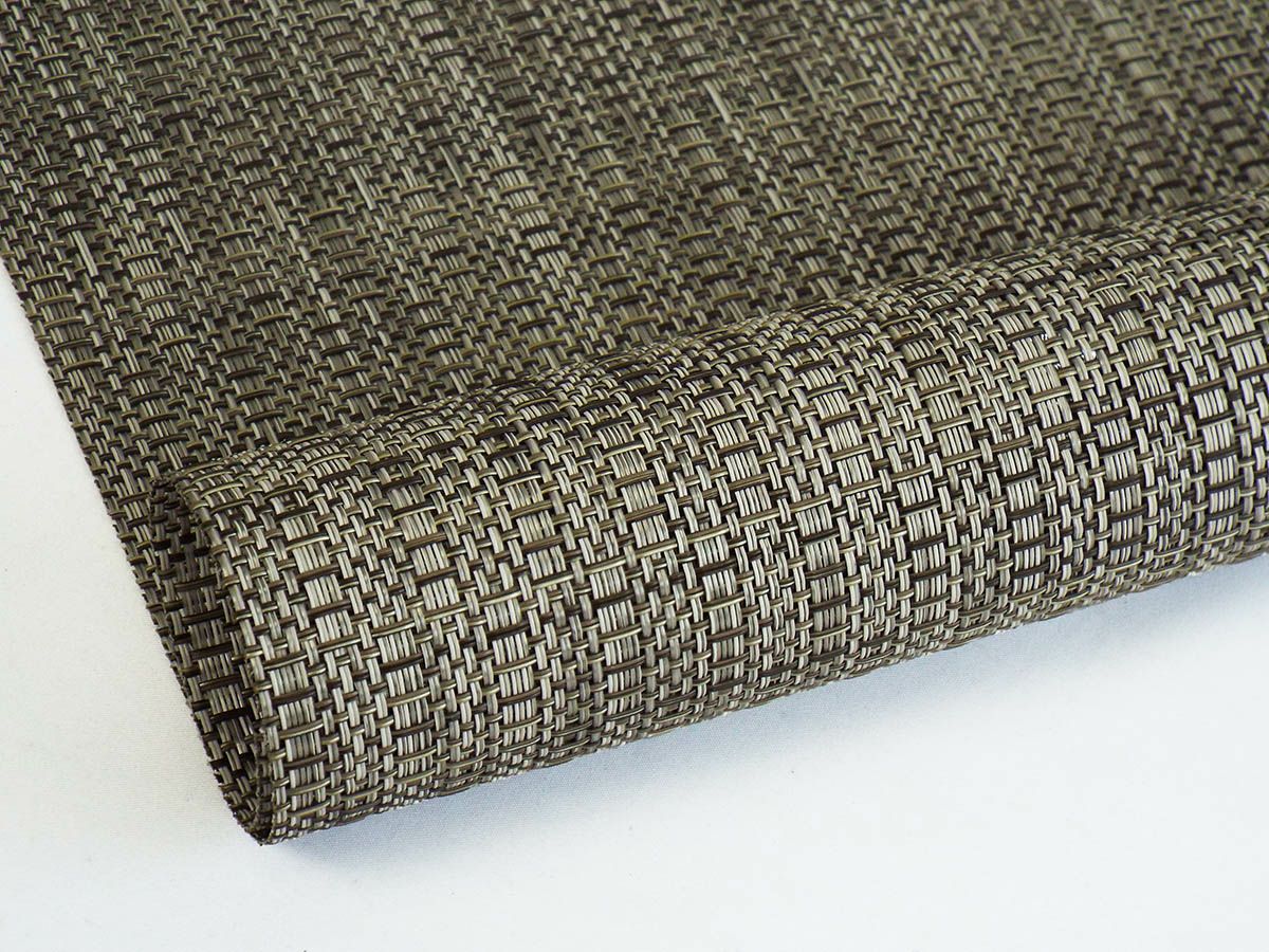 チルウィッチ ランチョンマット・サッチ｜メタリックブラウンの茅葺き模様