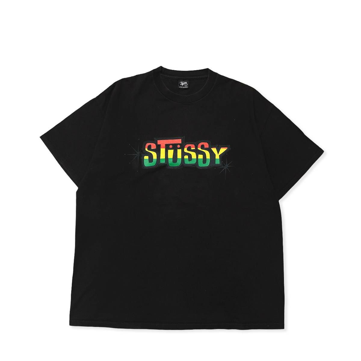 Stussy 00s Rasta Shawn Font Logo TEE Black | MFC STORE OFFICIAL