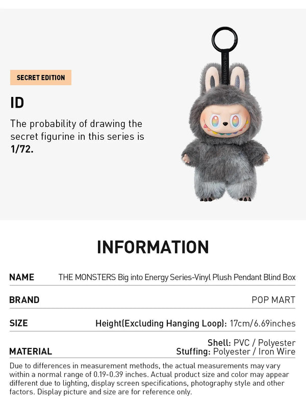 ID (Secret) - THE MONSTERS Big into Energy Series-Vinyl Plush