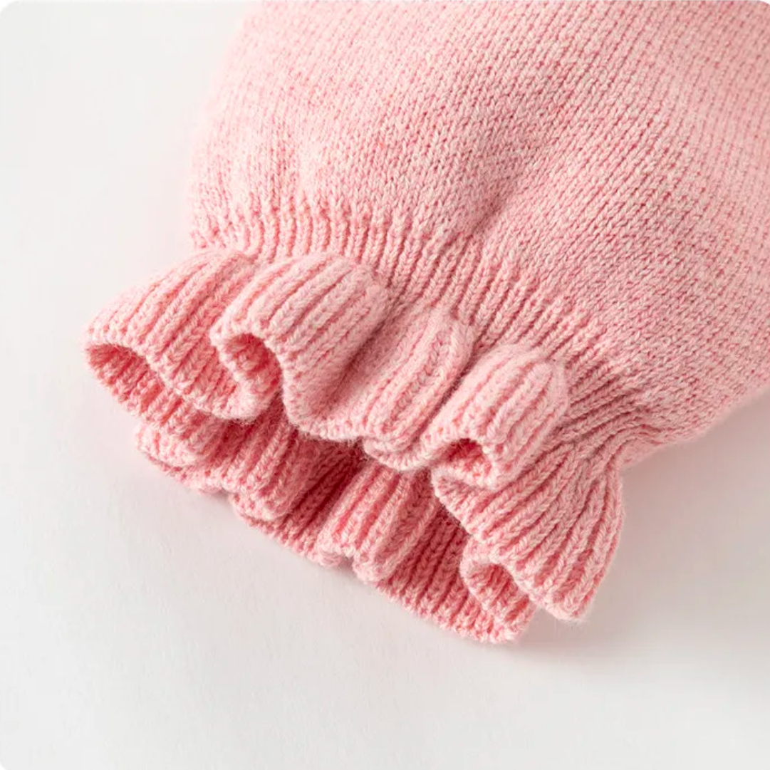 mini closet / うさちゃんマスコット付きピンクチュールワンピース