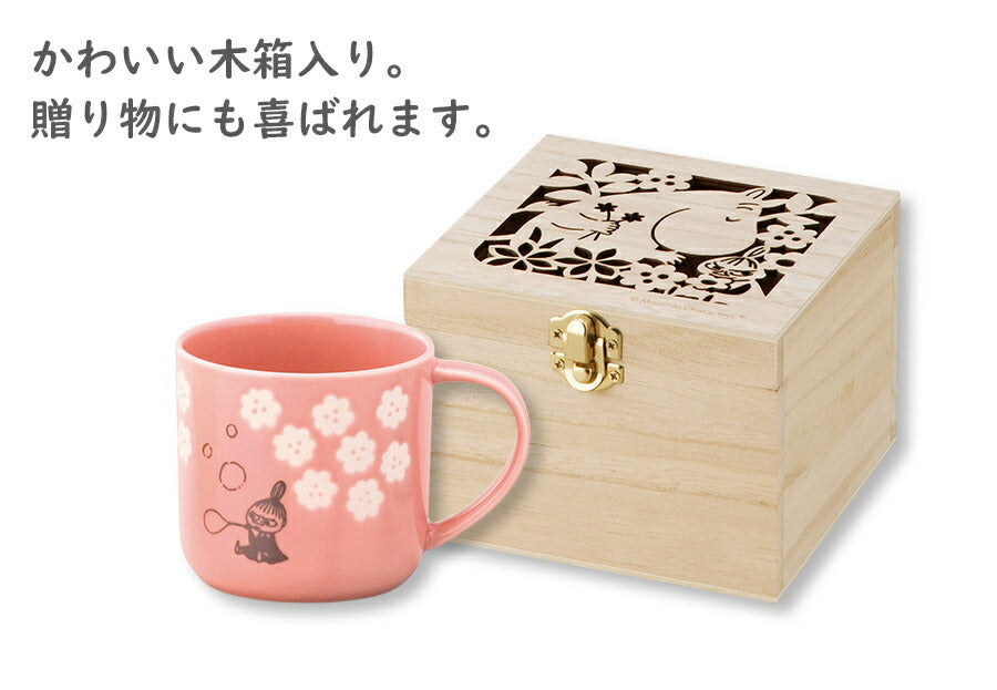 Moomin mug [Mug in wooden box (Moomin/Little My/Snufkin
