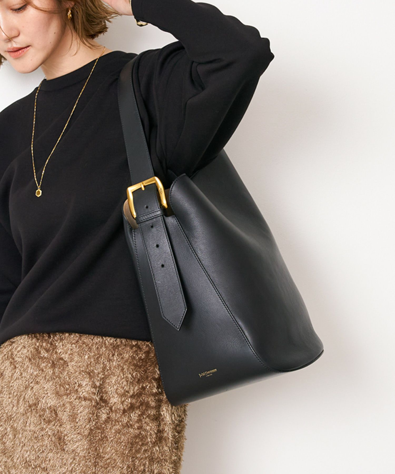 J&M DAVIDSON】クイバーバケットショルダーバッグ-QUIVER BACKET