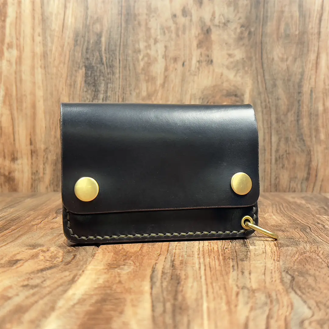 ブラック茶芯】Horweenクロムエクセルレザー使用｜ショートトラッカー