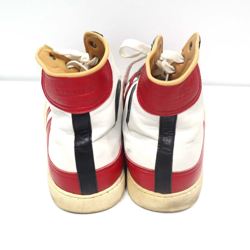 HERMES エルメス ハイカット スニーカー 白 サイズ42 1/2 靴 27cm