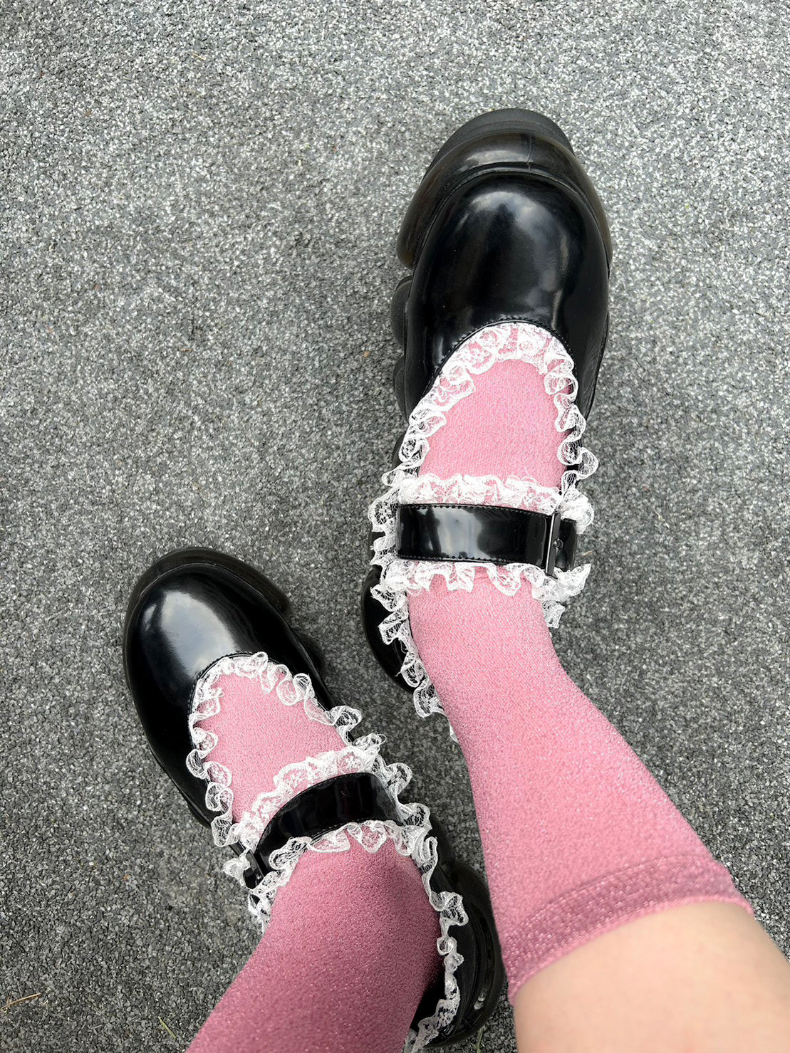 New Jewelry Mary Jane Lace / Black | MIKIOSAKABE & JennyFax