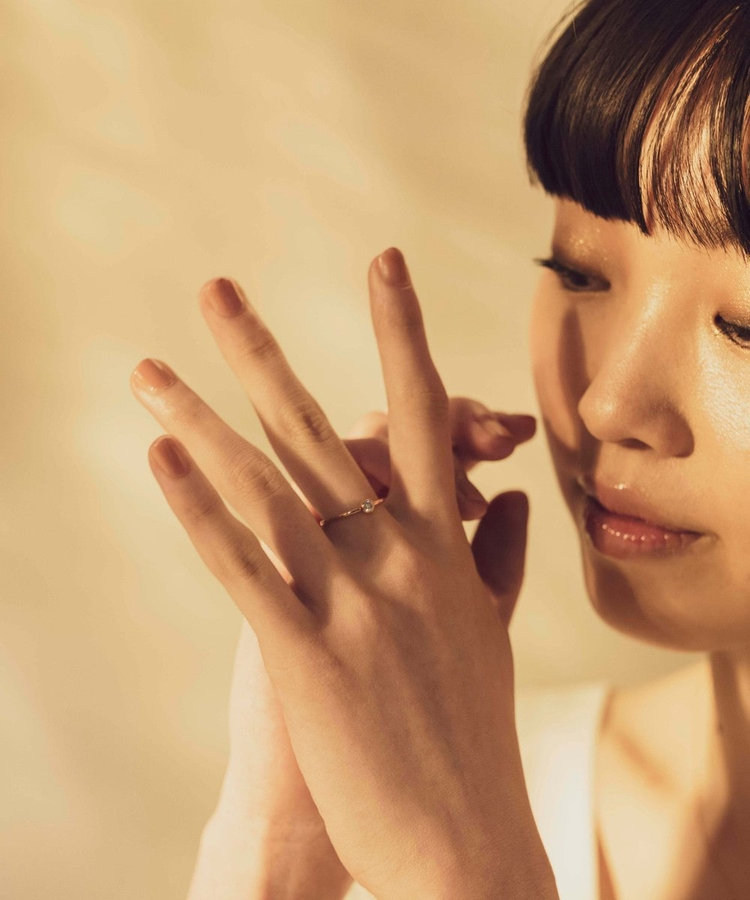 K18 ダイヤモンド 0.1ct リング「ブライト」（230610-630610