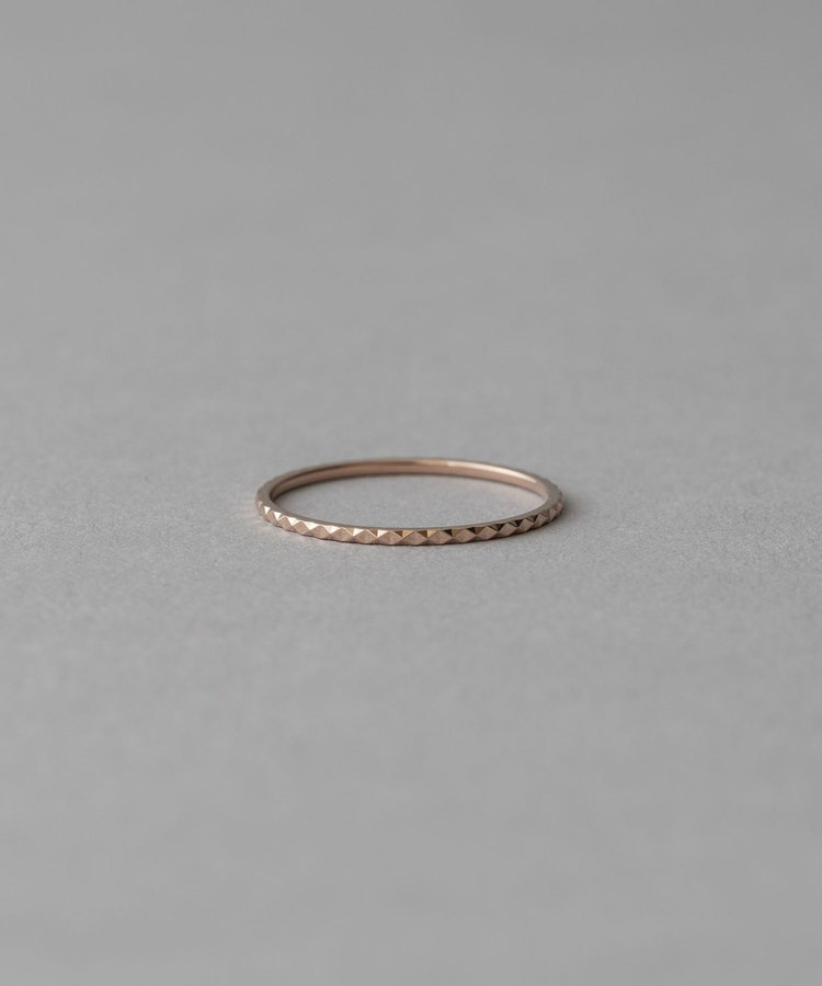 クレール]K18MPG スタッズカット リング（610401） ｜ women