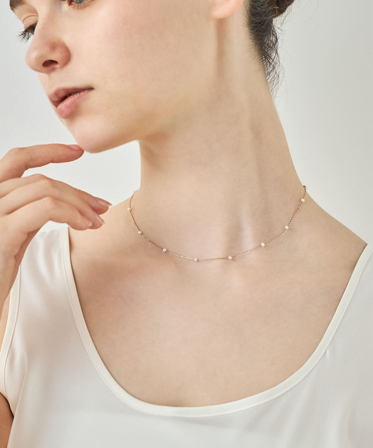 ete ブレスレット K10MPG ムード パール ステーションブレスレット