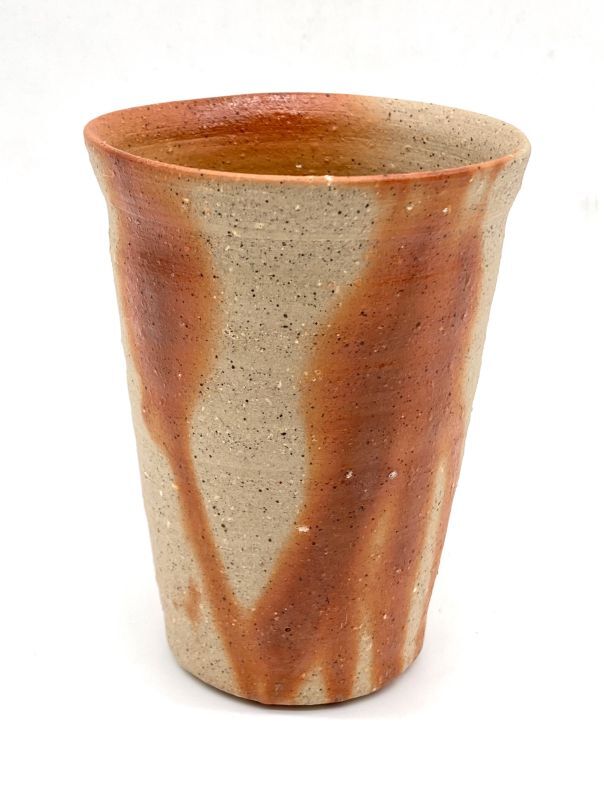 名工作 備前緋襷ビアマグ2個セット 名工作 備前緋襷ビアマグ2