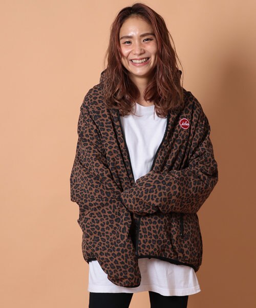 WEB限定 Chillax/チラックスSP 総柄ナイロン フリース リバーシブル