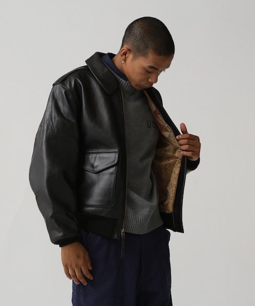 A-2 FLIGHT JACKET ANTIQUE LAMB｜アヴィレックスの通販｜&mall