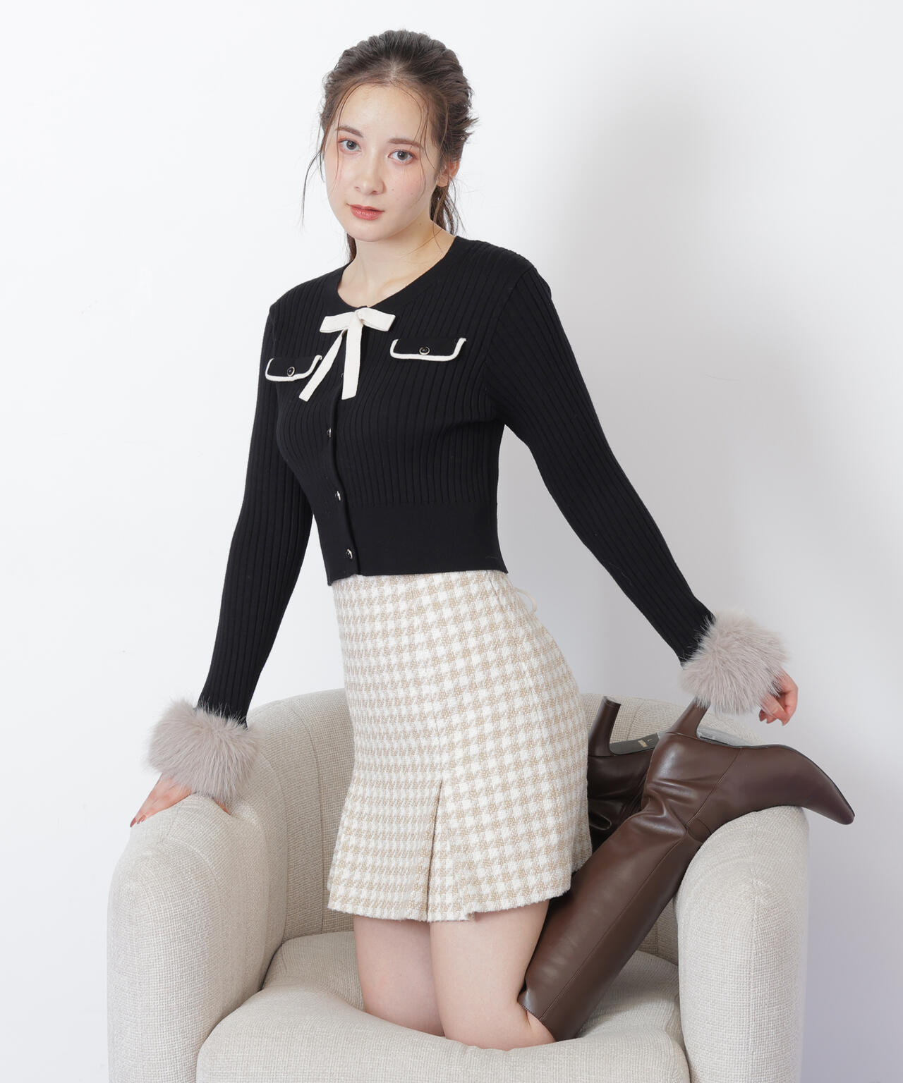 千鳥ツイードタイトミニスカート | JILL by JILL STUART（ジル バイ