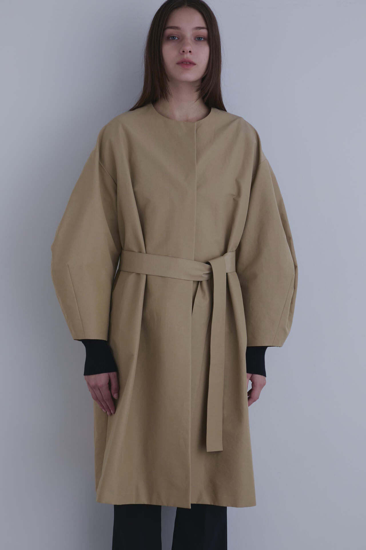 ナイロンコットンクロスノーカラーコート | LE PHIL（ル フィル