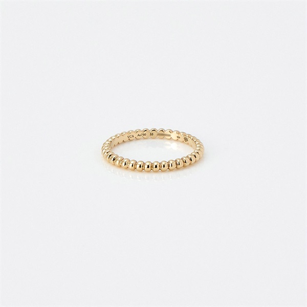 Van Cleef & Arpels ペルレ スモール リング 53 ゴールド 750YG