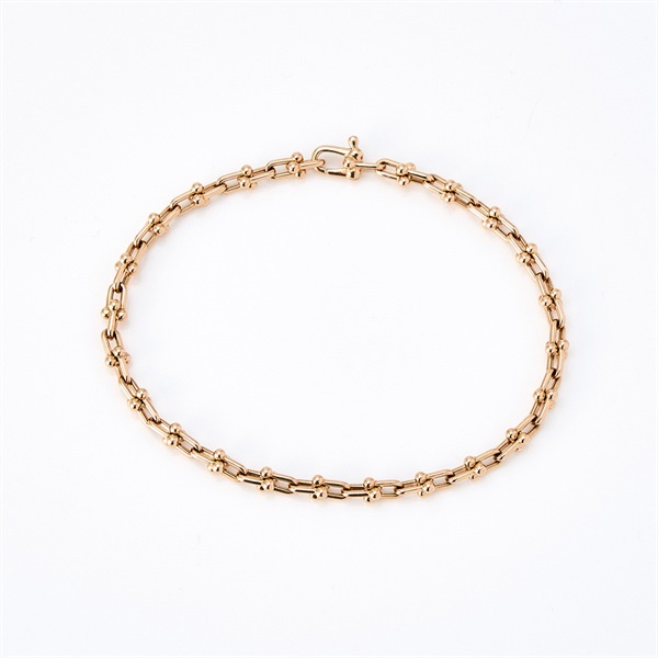TIFFANY & Co. ハードウェア ブレスレット マイクロリンク ピンク