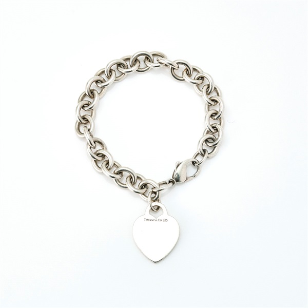 ティファニー 美品 ハートと矢のシルバー925ブレスレット 約19cm