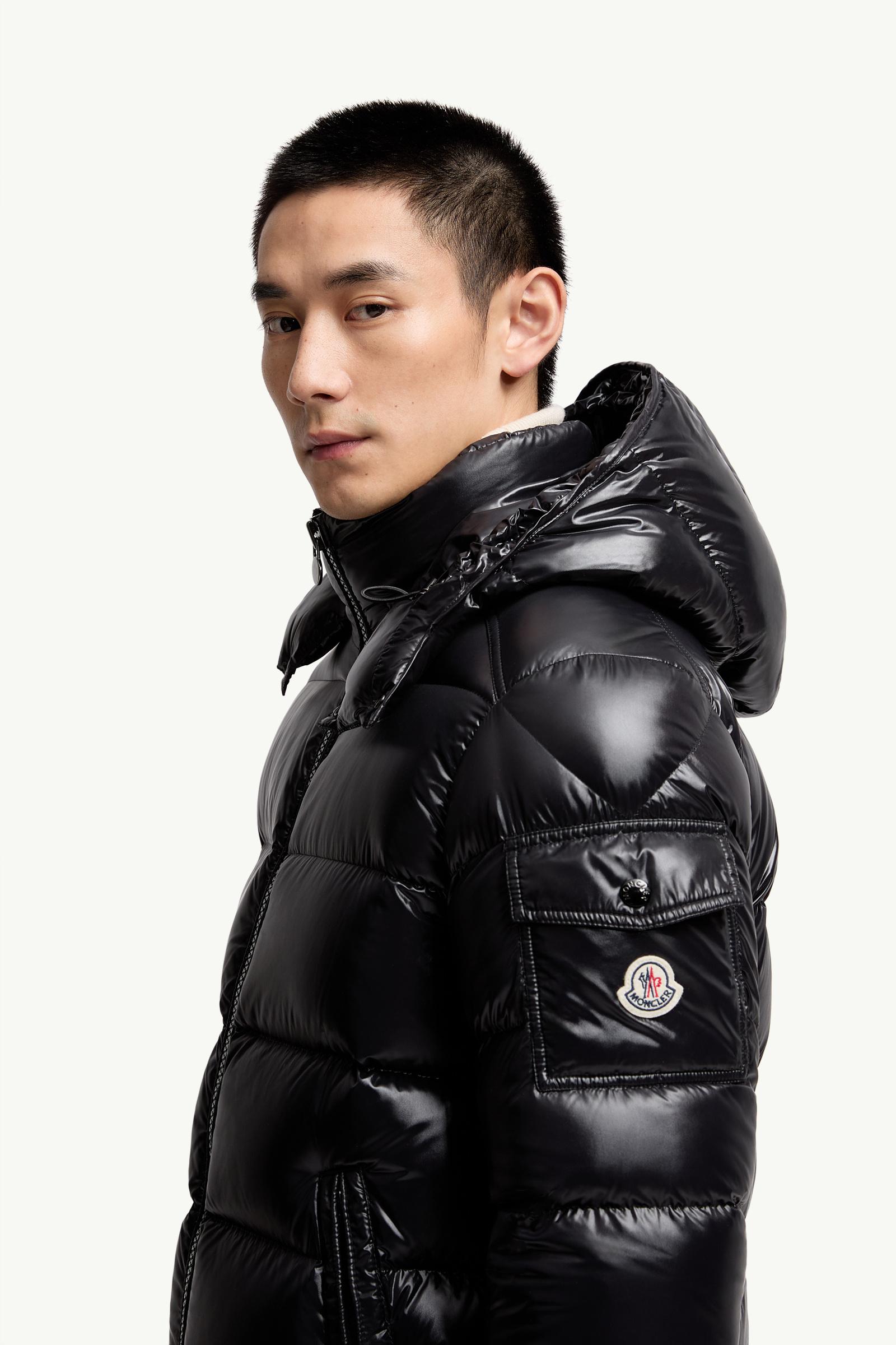 ブラック Moncler Mayaショートダウンジャケット : ショートダウン