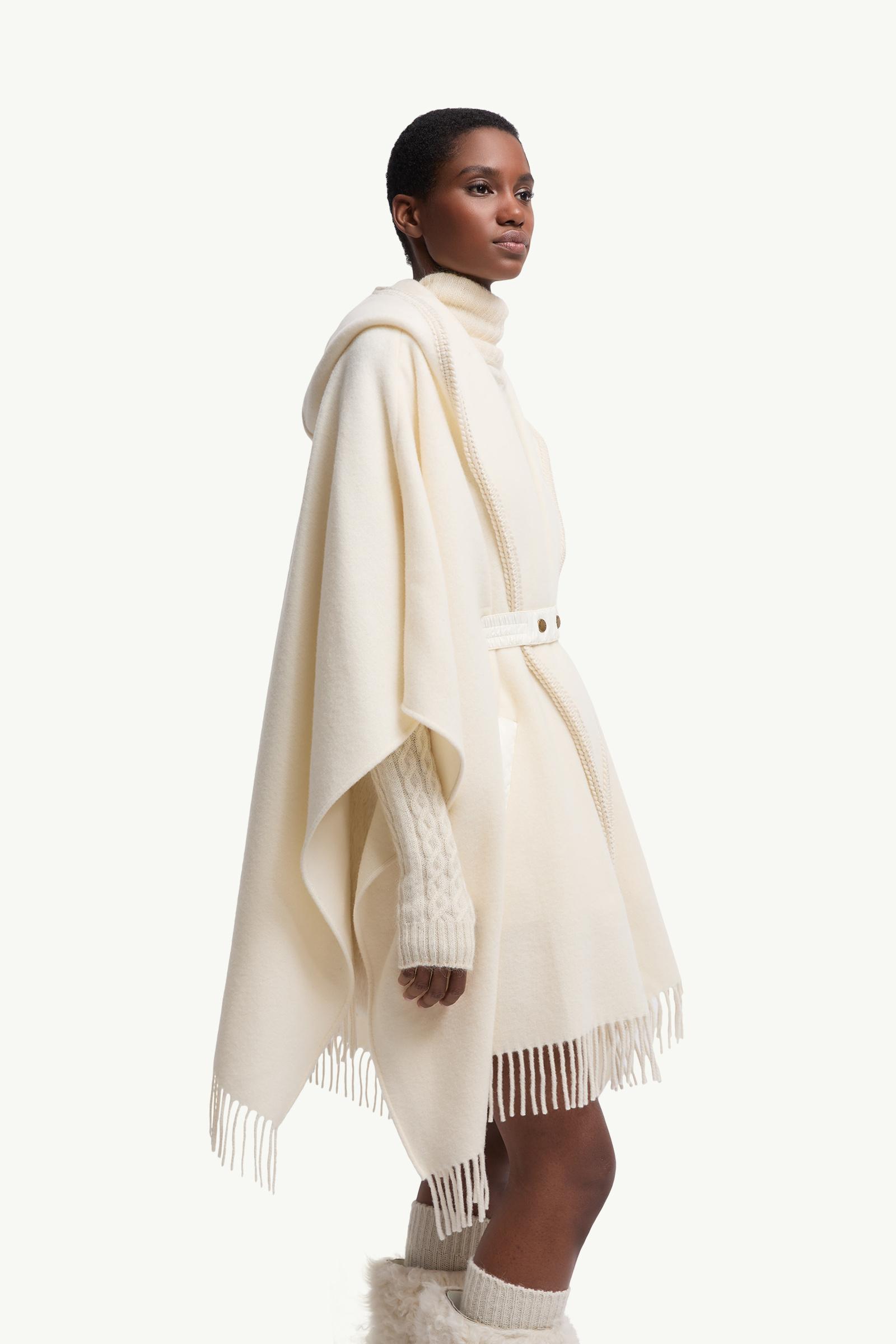 ホワイトアイボリー ケープ : マント 向けの レディース | モンクレール