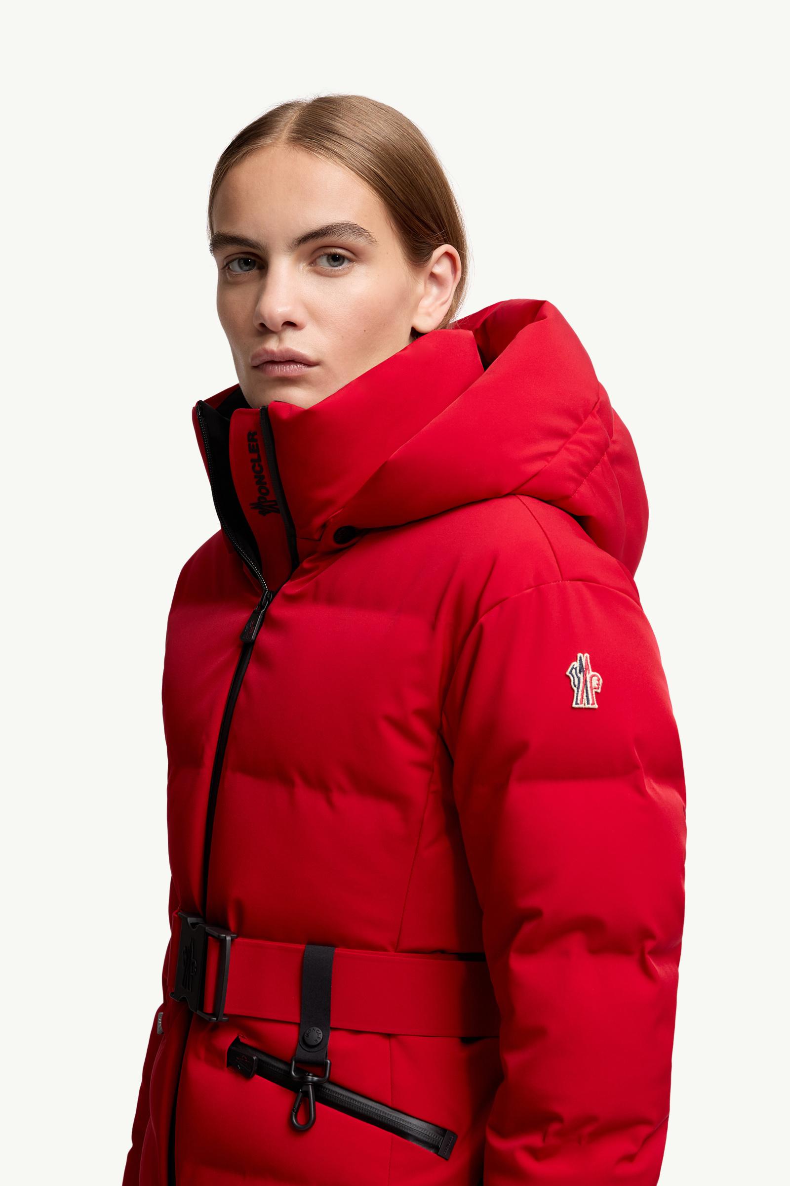 Dark Red Tolima Hooded Insulated Ski Jacket - Short Down Jackets