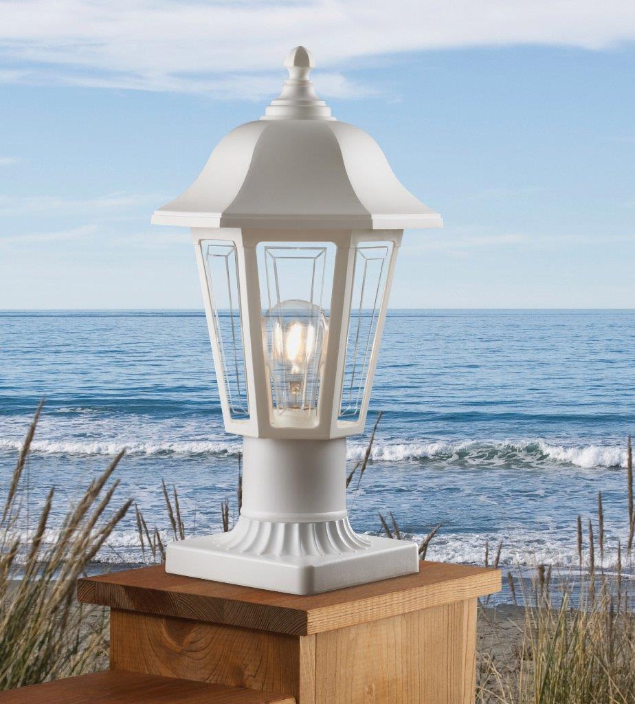 Project Source Banterling 14.5 White Traditional Outdoor Light