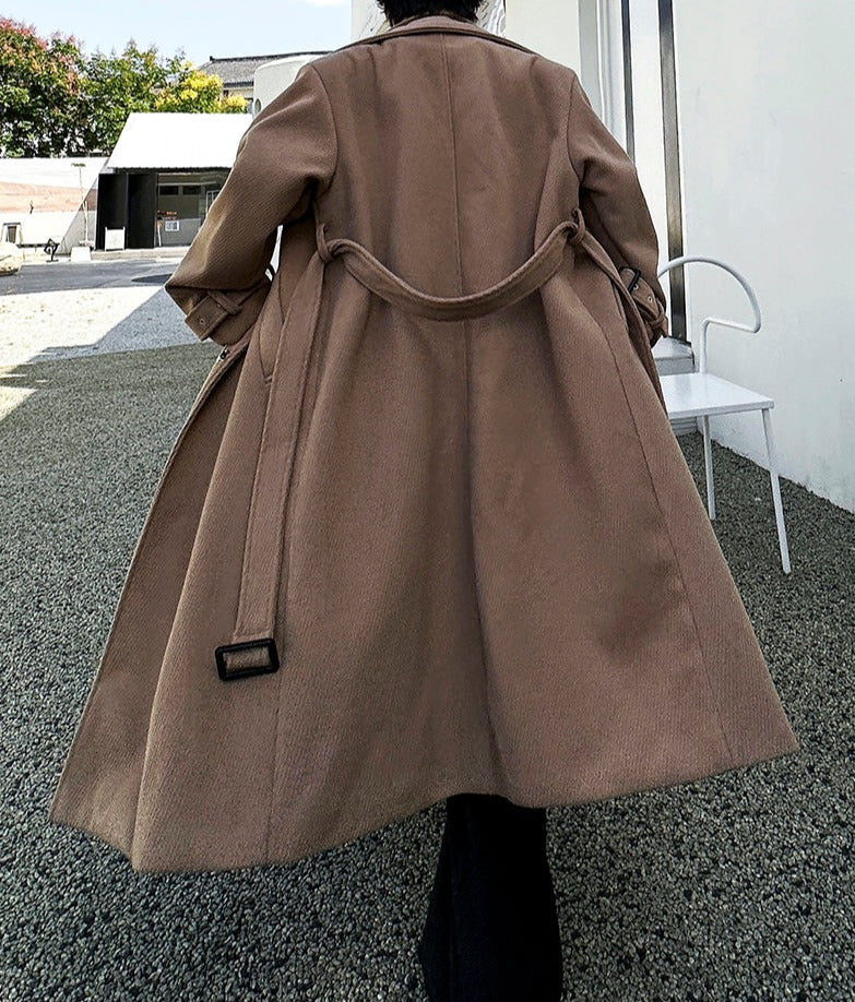 ダブルラペルカラー ロングコート – MODE-apparare