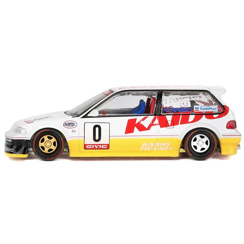 Honda Civic (EF) Kanjo V1 #0 Silver Metallic and Yellow (Designed