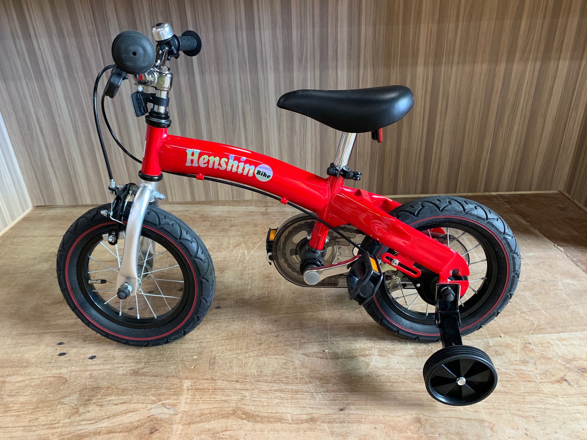 Henshin Bike 赤 へんしんバイクキッズバイク 自転車レッド 美品