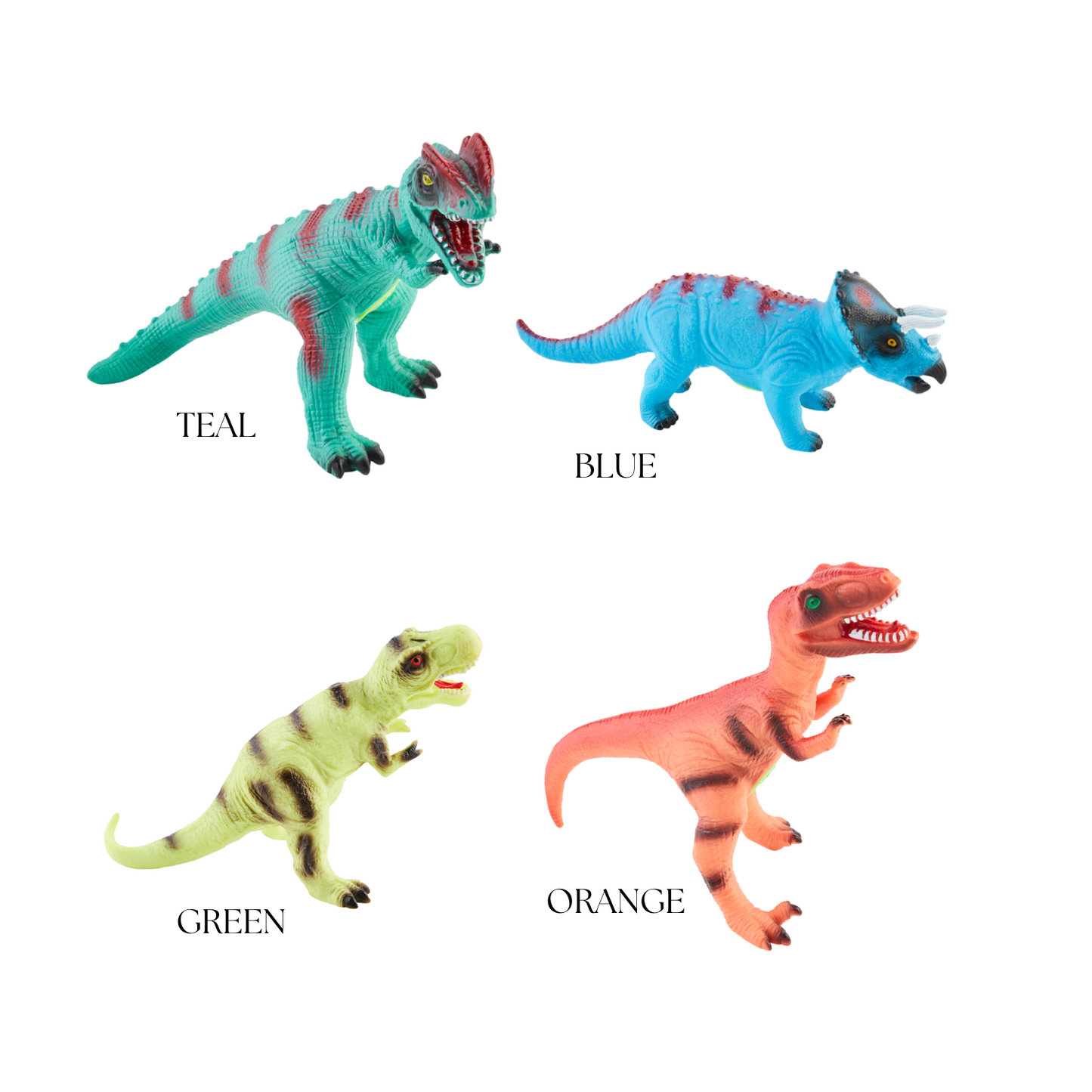 Roaring Dino With Sound | Blue, Green, Orange, Teal – Magpies