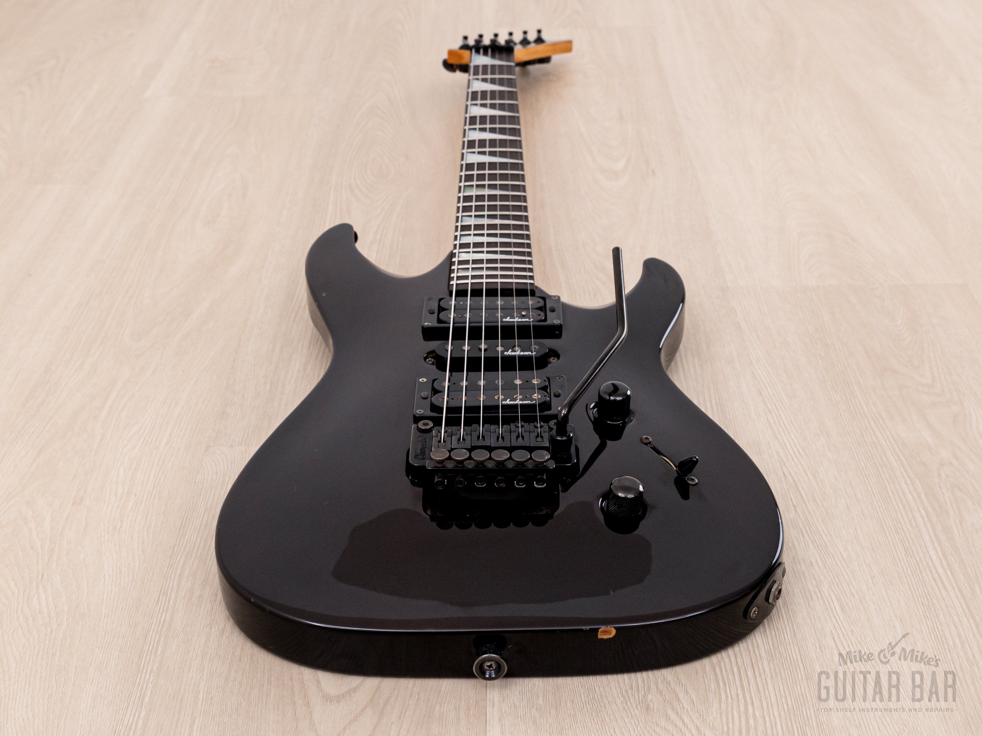 1990 Charvel by Jackson Dinky Arched-Top DKA-115-HSH See-Through Brown