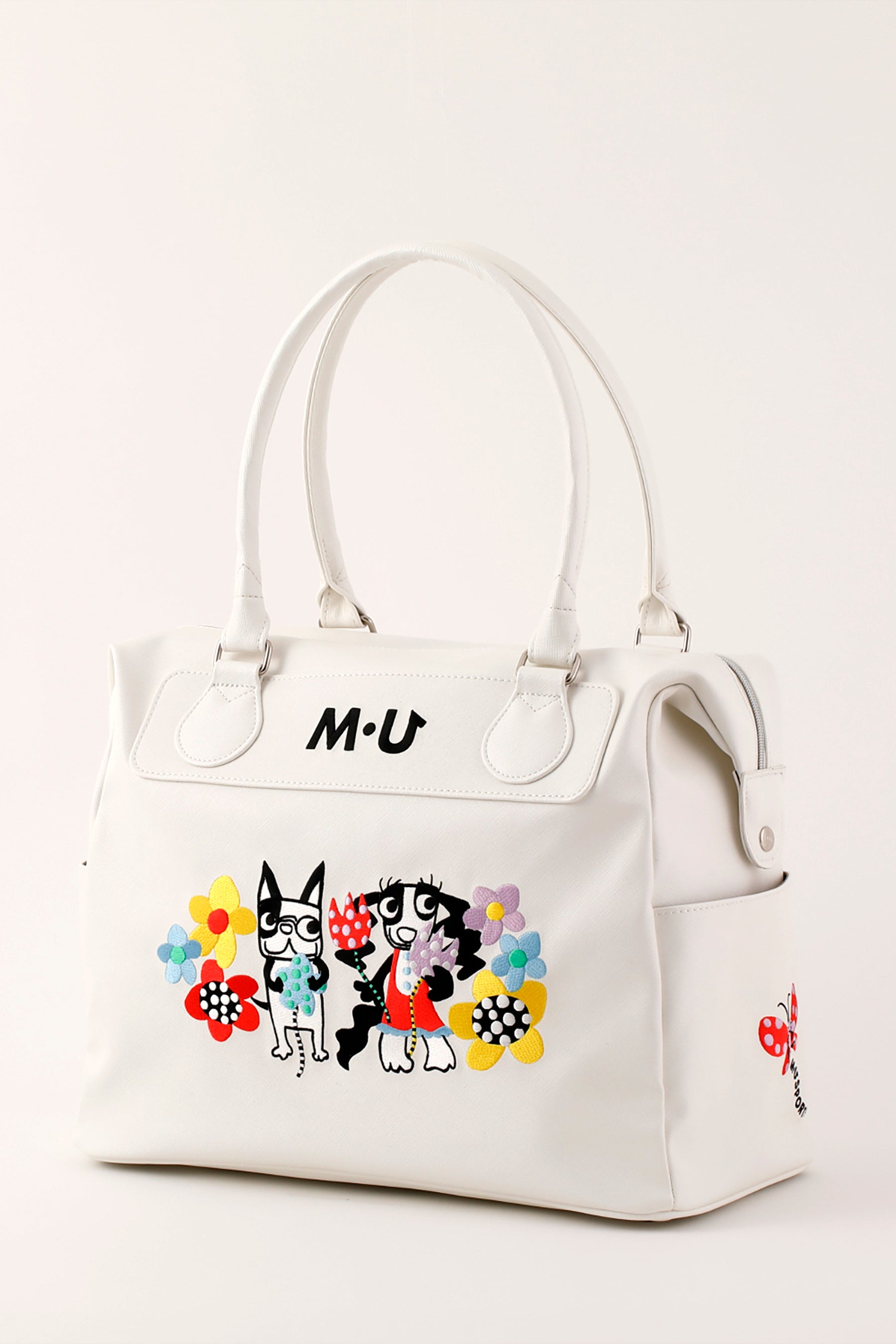 MUエレガントアップリケ刺繍ボストンバック（703Q1212） – M・U SPORTS