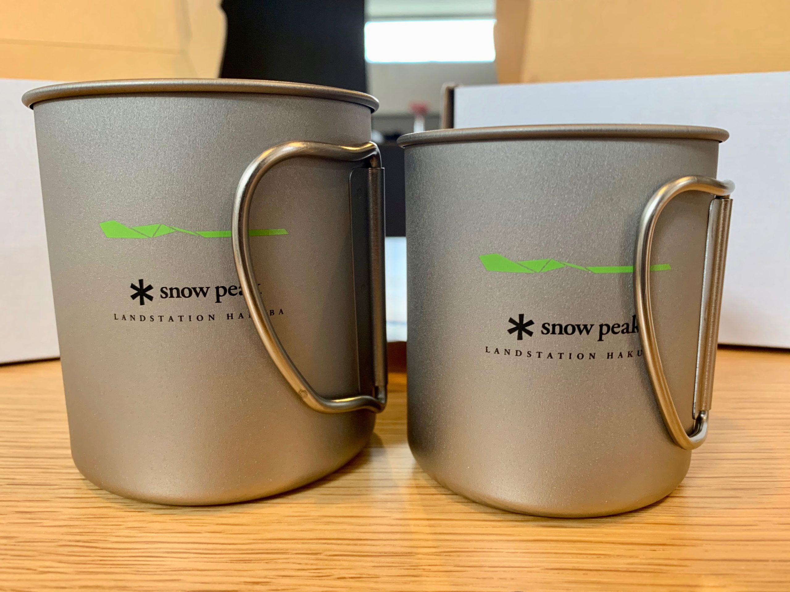 スノーピーク チタンシェラカップ／LAND STATION 京都 嵐山 限定 Snow