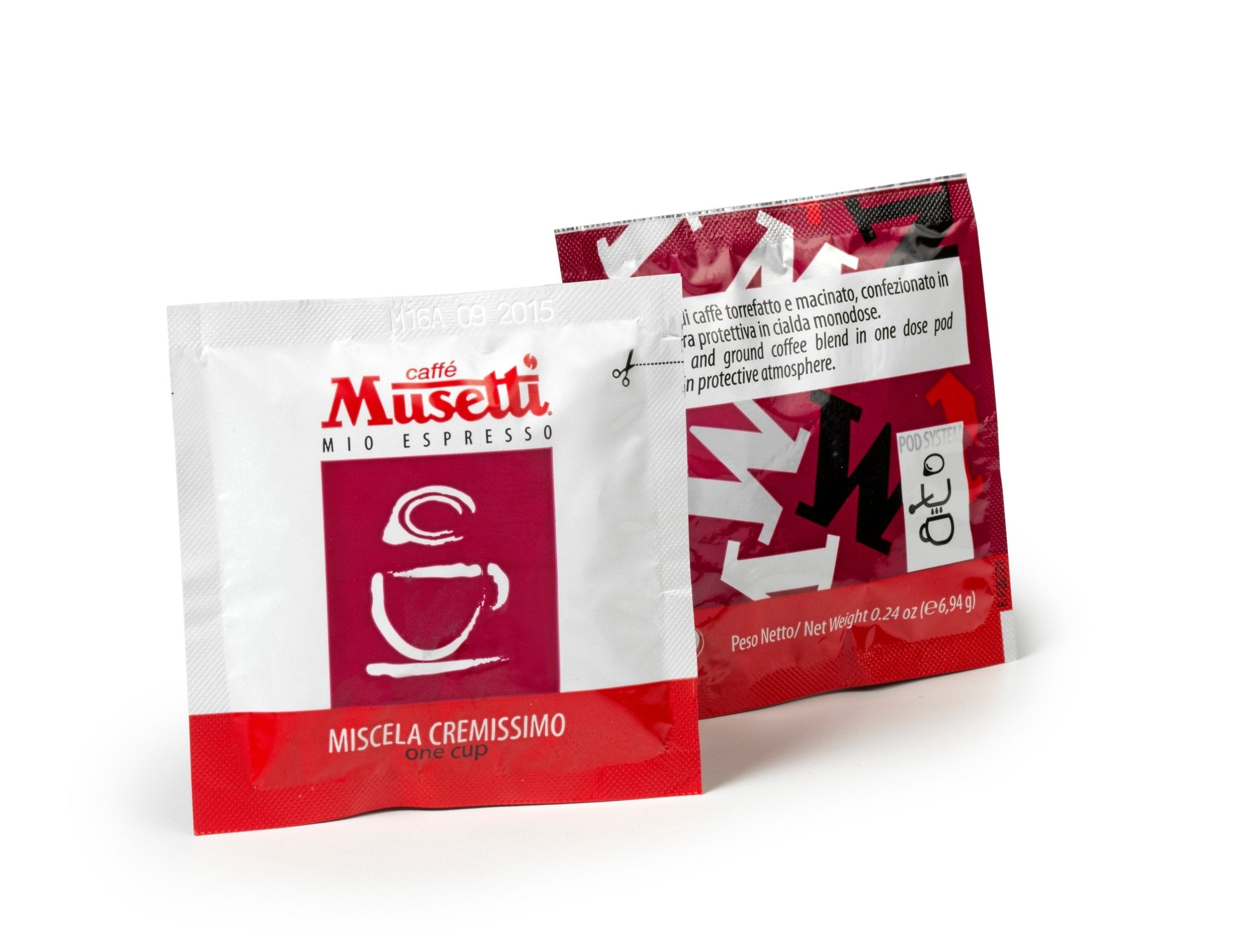 Cialde Compostabili Musetti - miscela Cremissimo 150 pz
