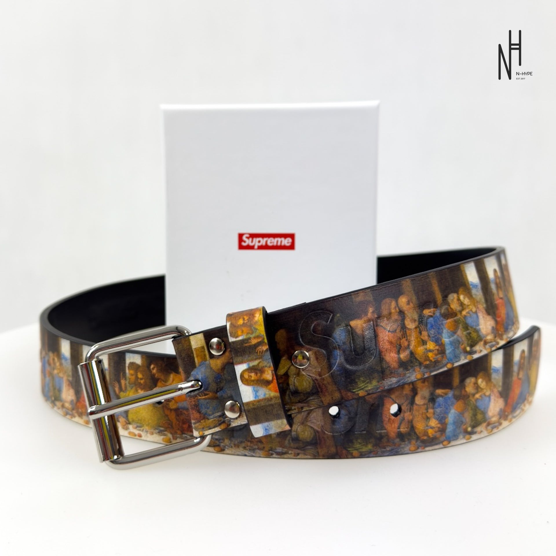 Supreme Last Supper Leather Belt Multicolor – Unique Leather Belt