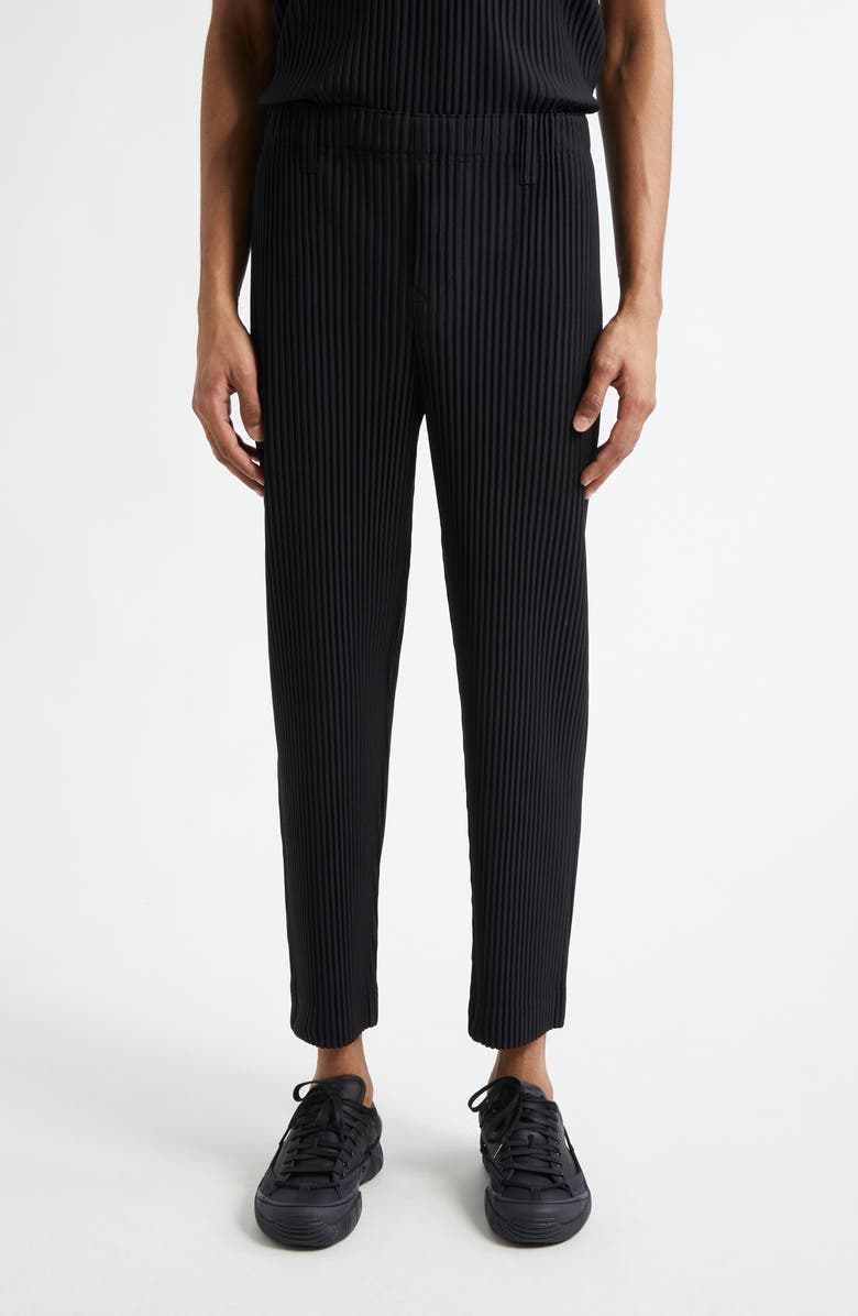 Homme Plissé Issey Miyake Basics Pleated Straight Leg Pants