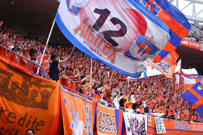 アルビレックス新潟 横断幕①青 オリジナル製作 フラッグ 旗