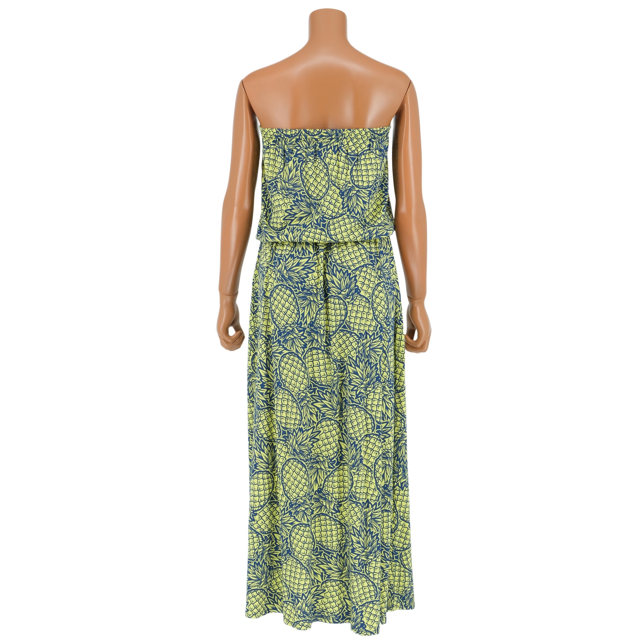 ナニプア ブラウジングベアトップワンピース パイナップル