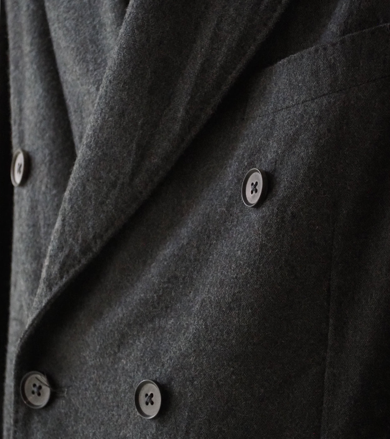 MAATEE＆SONS ダブル ウォッシュド ジャケット フランネル , Gray