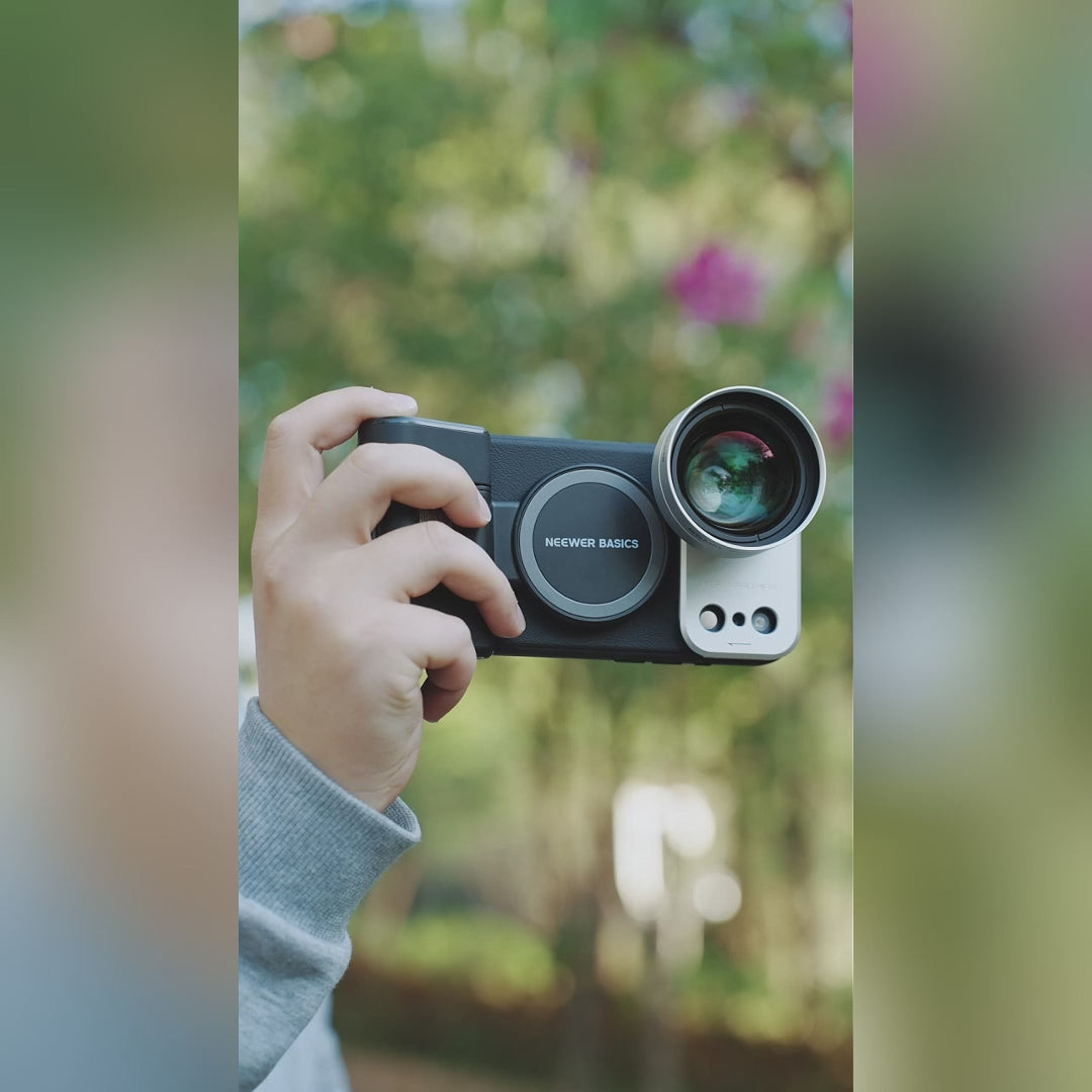 NEEWER LS-66 65mm HD スマホ望遠レンズ 17mmスレッドバックプレート