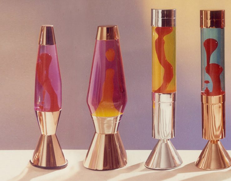 Mathmos Astro Lava Lamp Bottle Blue Pink - Blue Lava Lamps