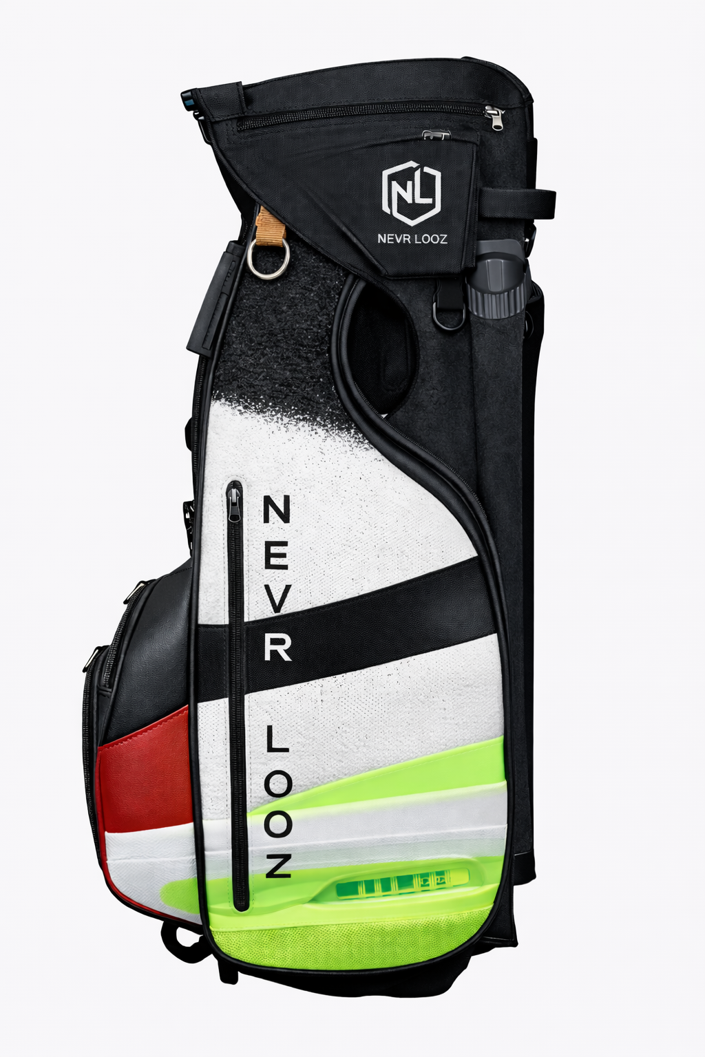 NEVR LOOZ™ Modular Golf Bag | Locking Clips & Swappable Outer